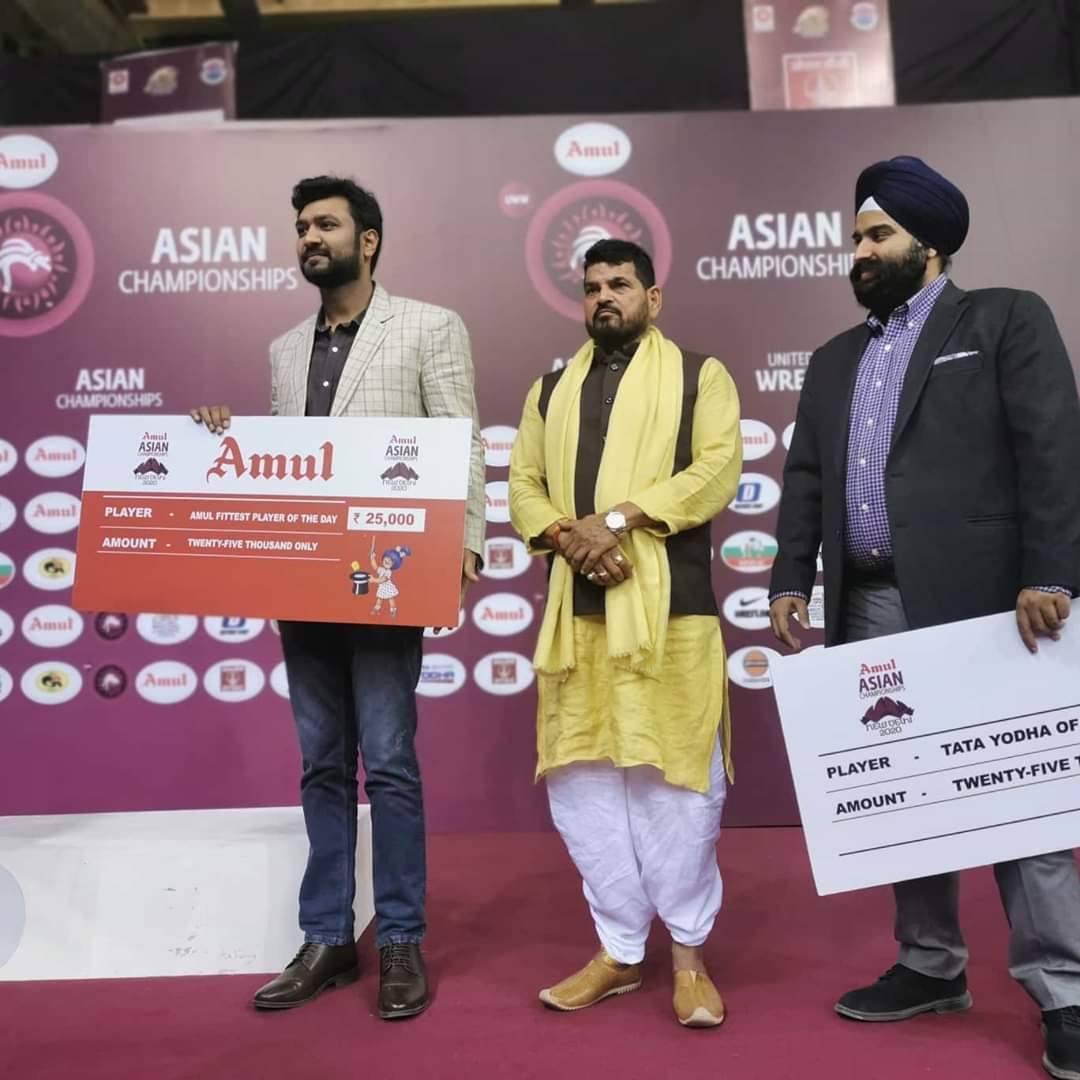 Asian Wrestling Championships 2020 - Amul - Title Sponsor