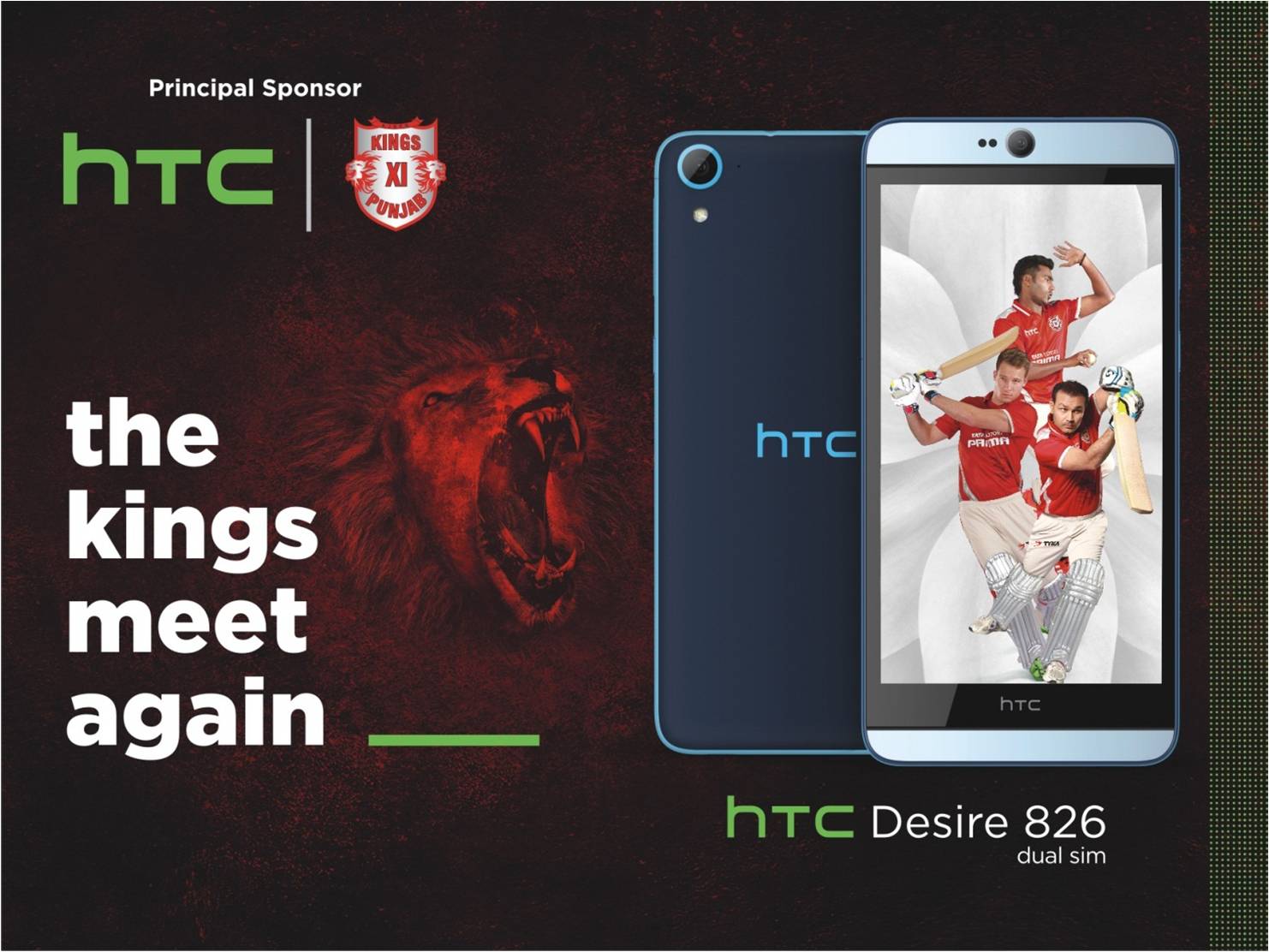 HTC - Kings XI Punjab - Principal Sponsor 2014 – 15 - 16