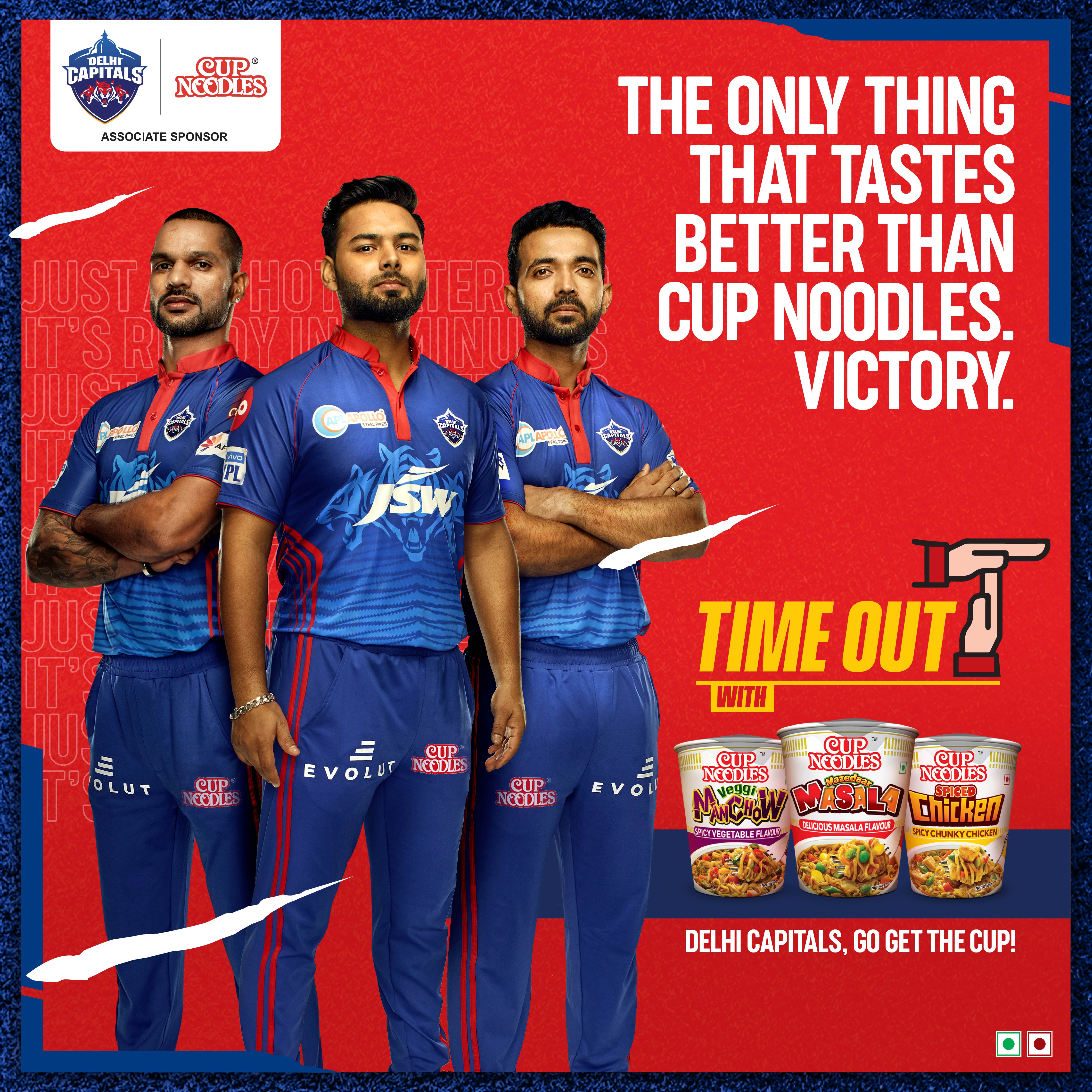 Nissin – Delhi Capitals – Associate Sponsor (2020 - 21 - 22)