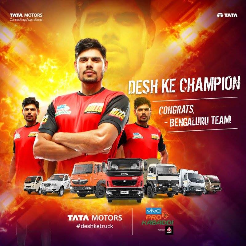 Tata Motors – Pro Kabaddi League Associate Sponsor – 2018, 2019, 2021