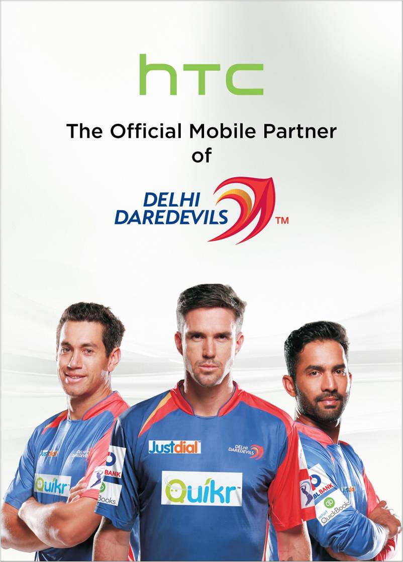 HTC - Delhi Daredevils - Official Partner - 2014