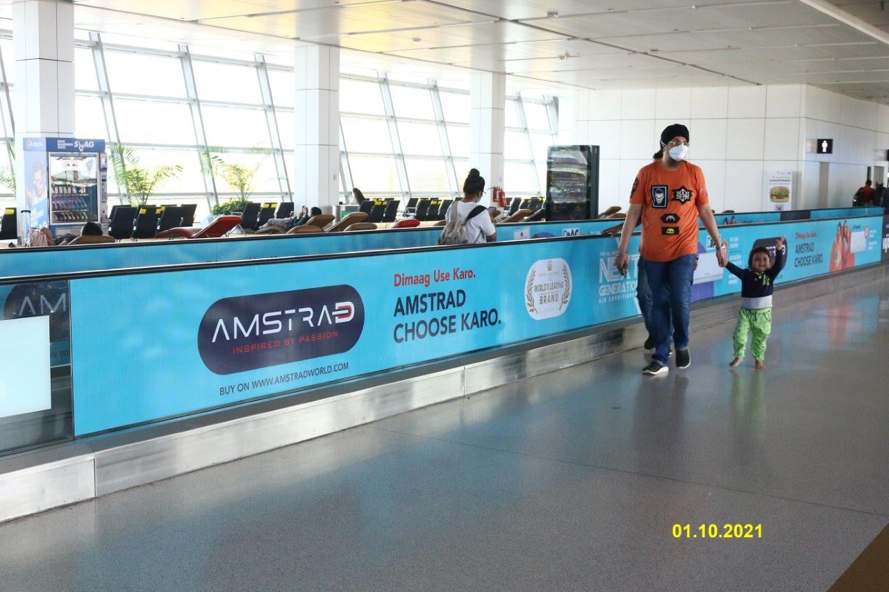 Amstrad branding @ Travellators IGI Airport Terminal 3, New Delhi – 2019-2021