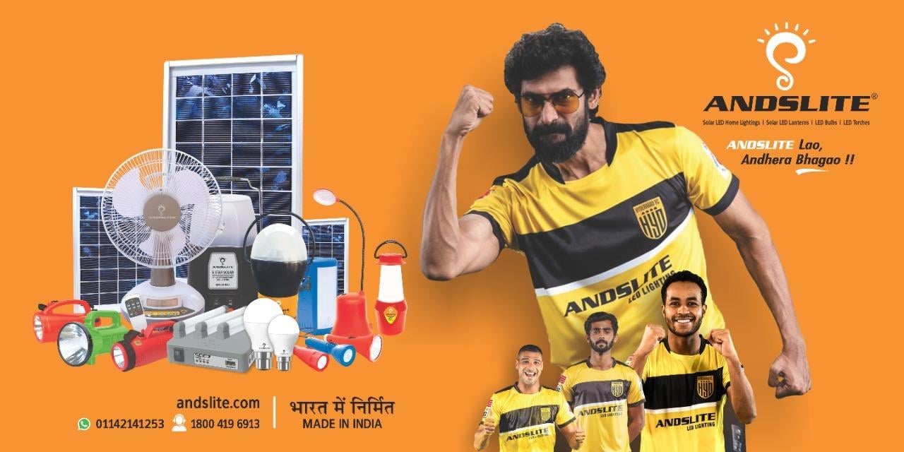 Andslite - Hyderabad FC, Principal Sponsor (2020)