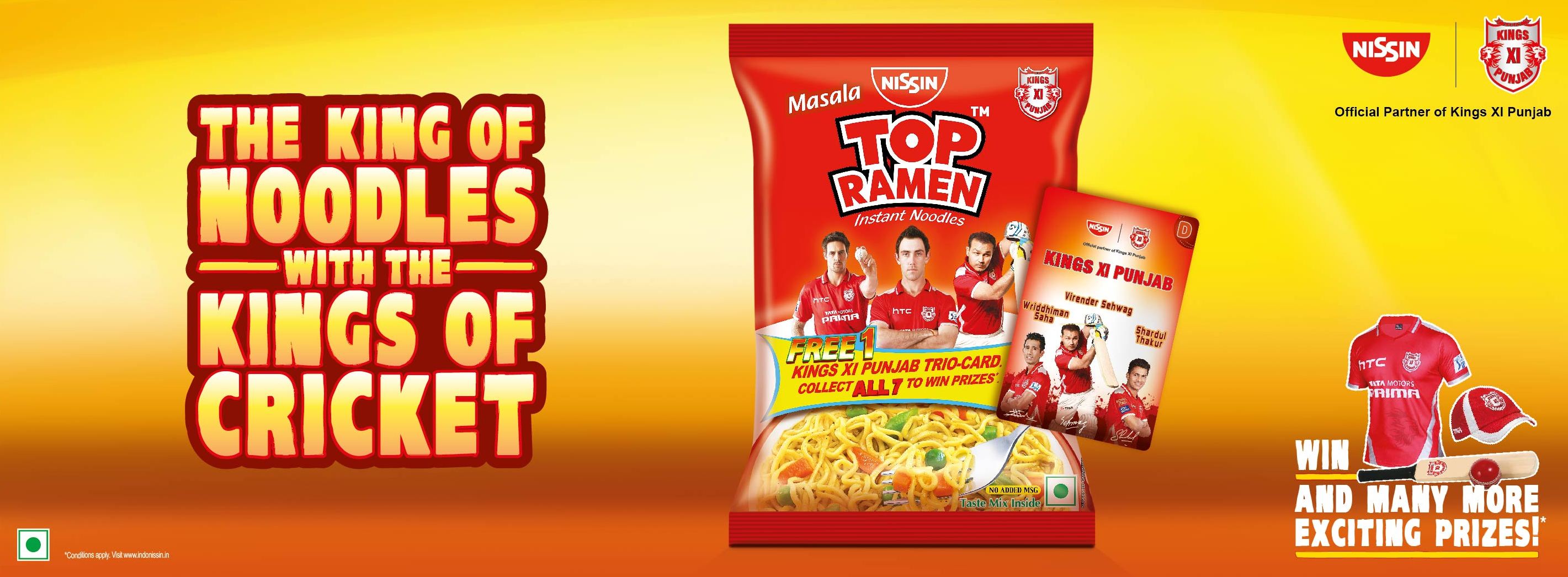 Indo Nissin (Top Ramen) - Kings XI Punjab - Official Partner – 2015.