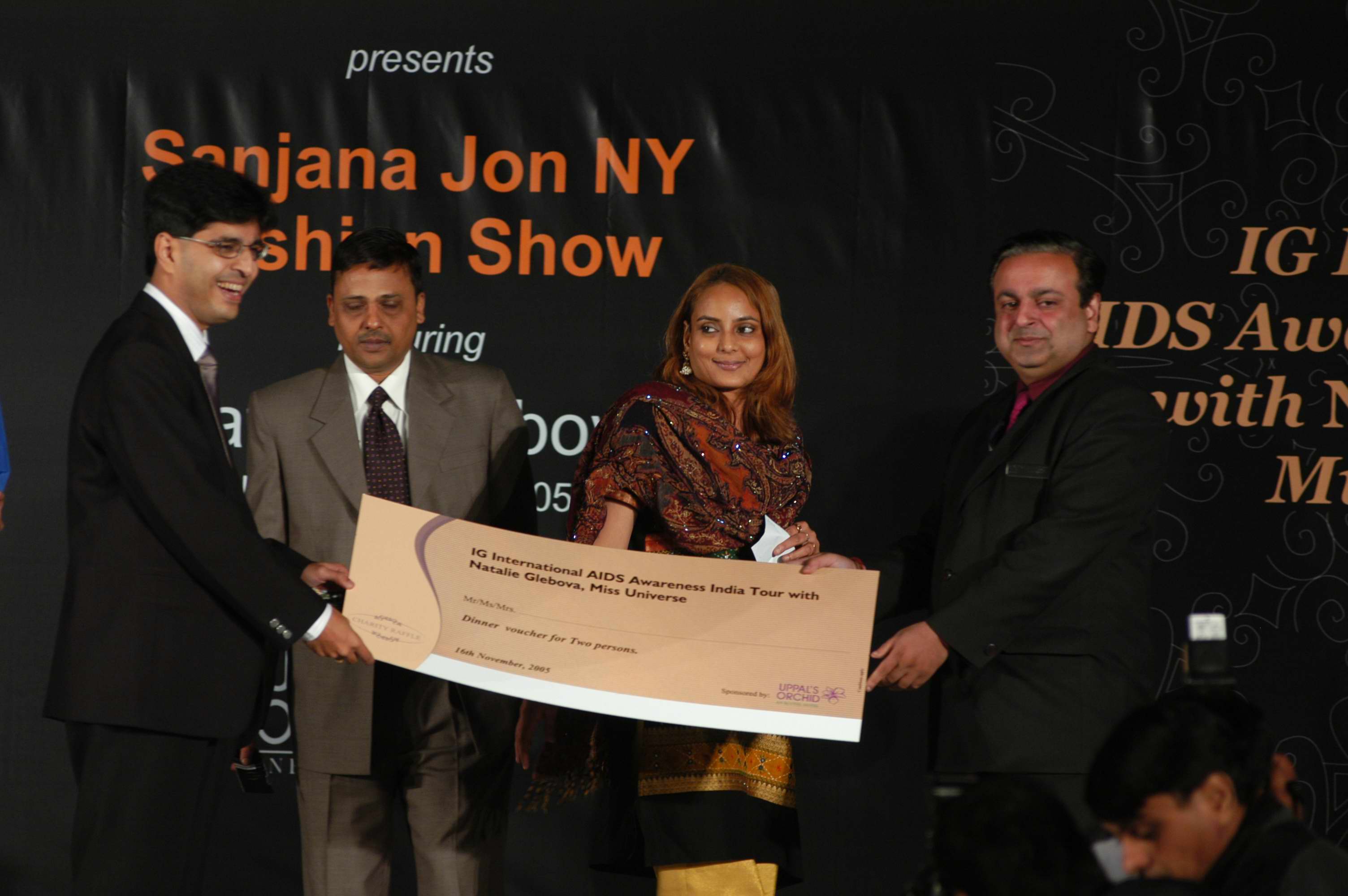 Miss Universe AIDS Awareness Tour to India - 2005
