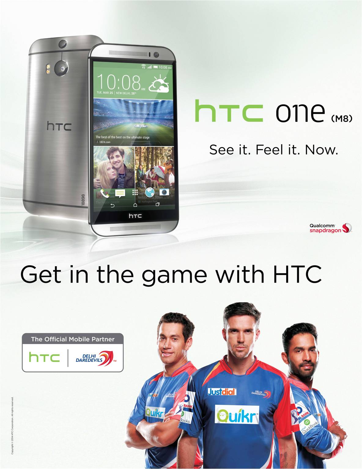 HTC - Delhi Daredevils - Official Partner - 2014