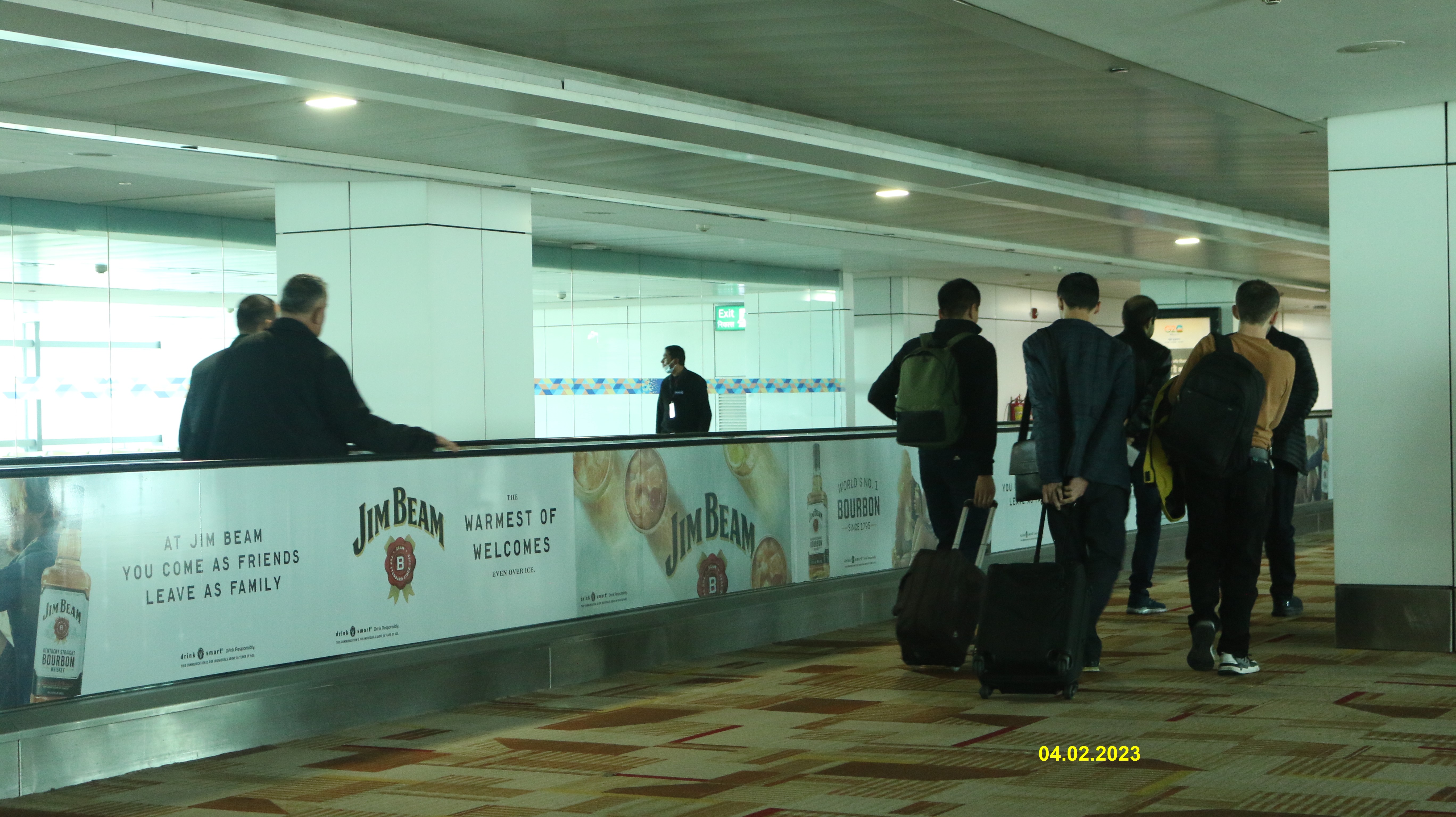 Beam Suntory Branding @ Travellator IGI Airport Terminal 3, New Delhi - 2020