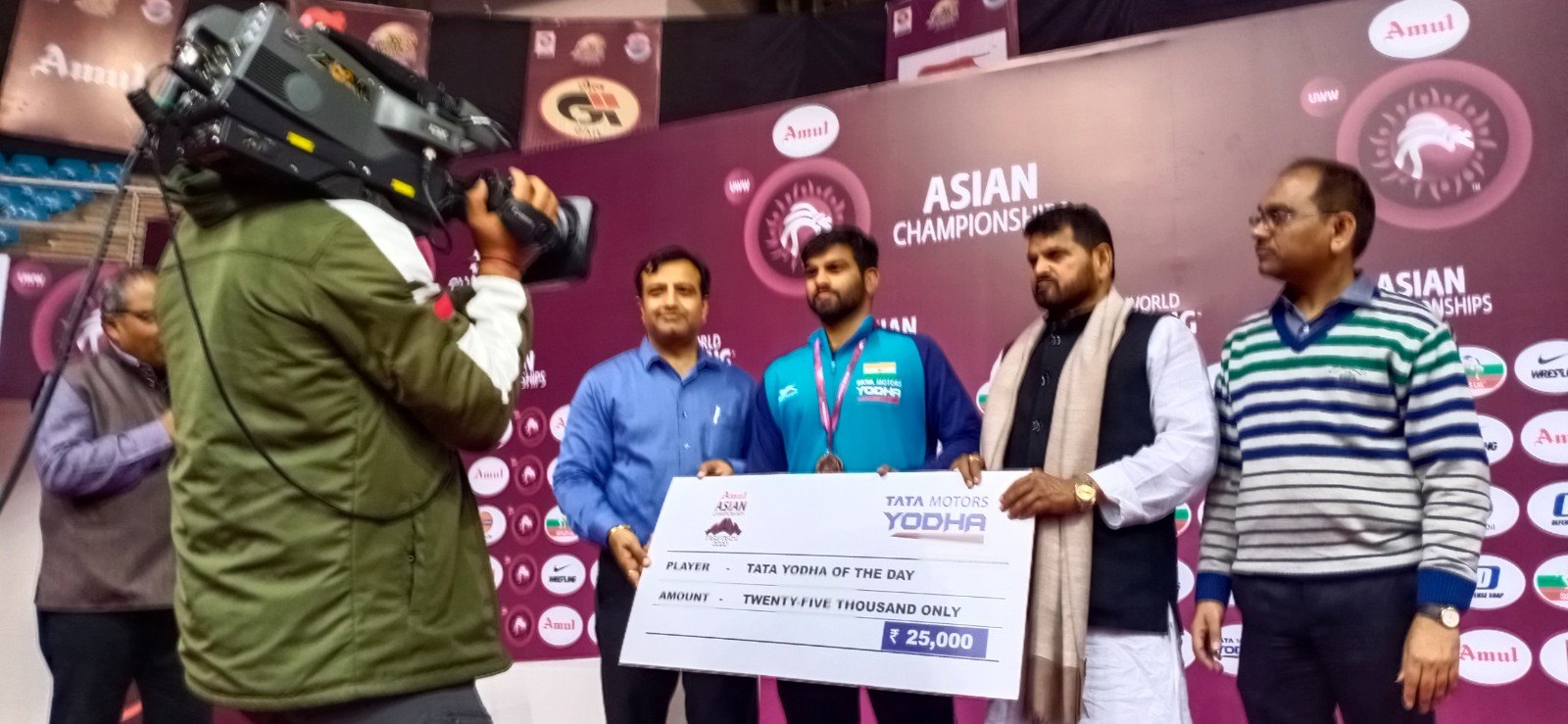 Asian Wrestling Championships 2020 - Amul - Title Sponsor