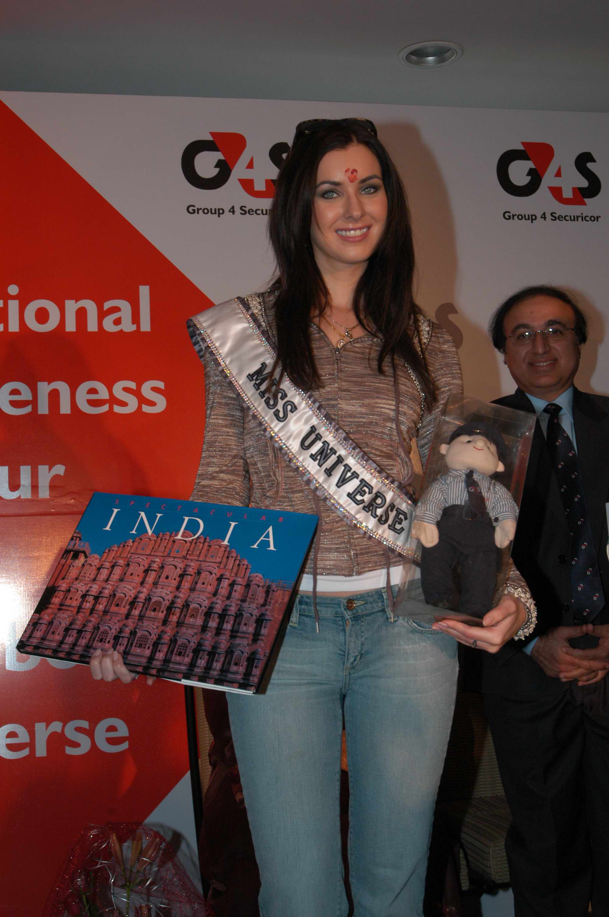 Miss Universe AIDS Awareness Tour to India - 2005