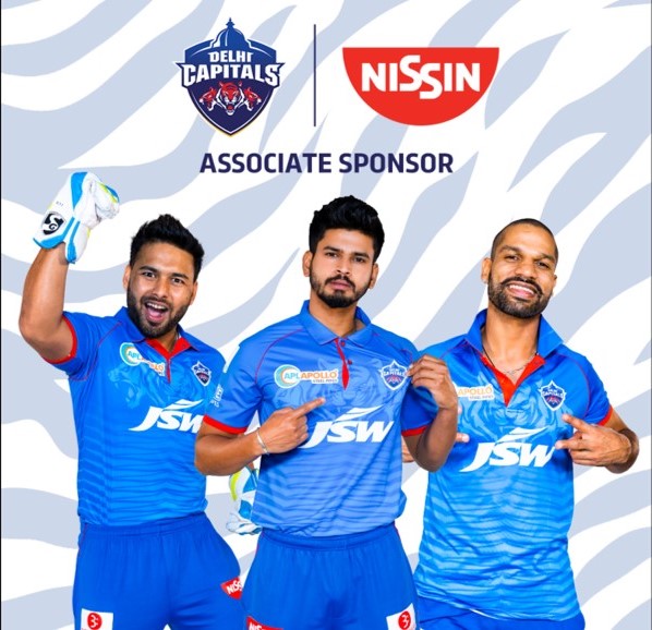 Nissin – Delhi Capitals – Associate Sponsor (2020 - 21 - 22)