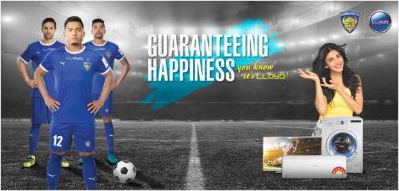 LLOYD Spreading Happiness with Chennaiyin FC – ISL 2016-2018