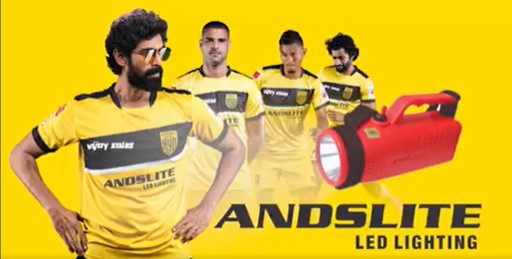 Andslite - Hyderabad FC, Principal Sponsor (2020)