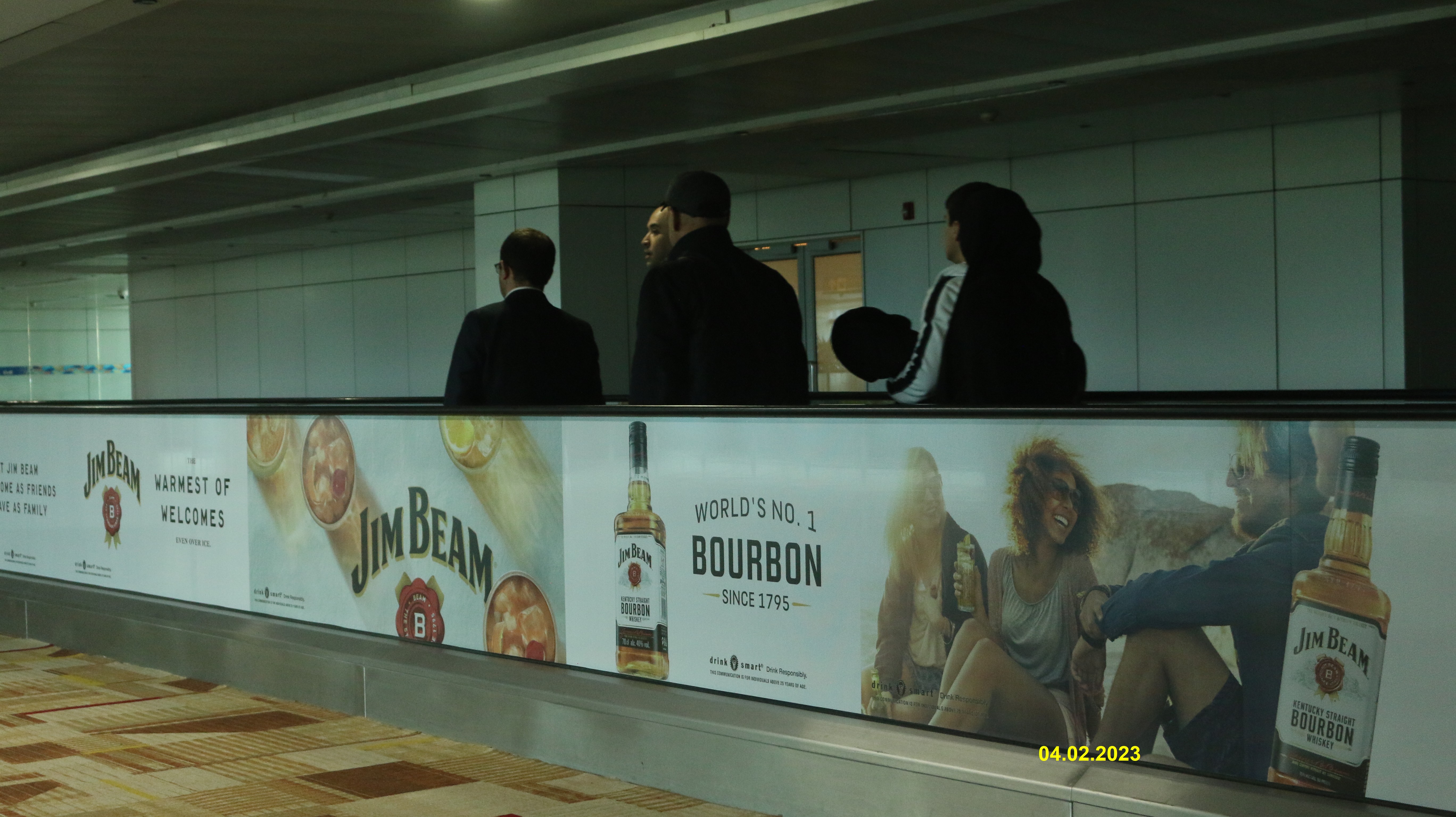 Beam Suntory Branding @ Travellator IGI Airport Terminal 3, New Delhi - 2020