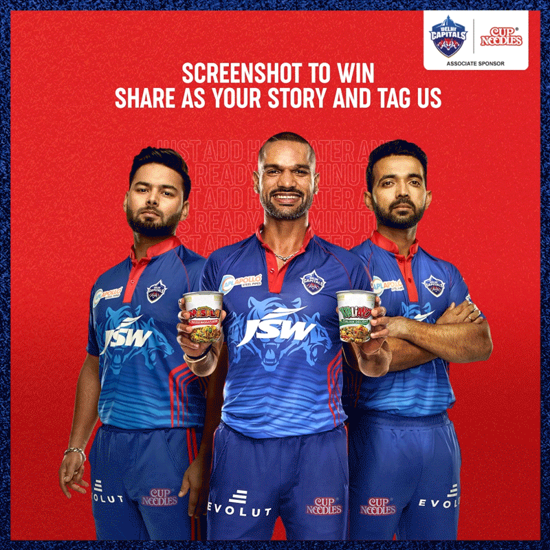 Nissin – Delhi Capitals – Associate Sponsor (2020 - 21 - 22)