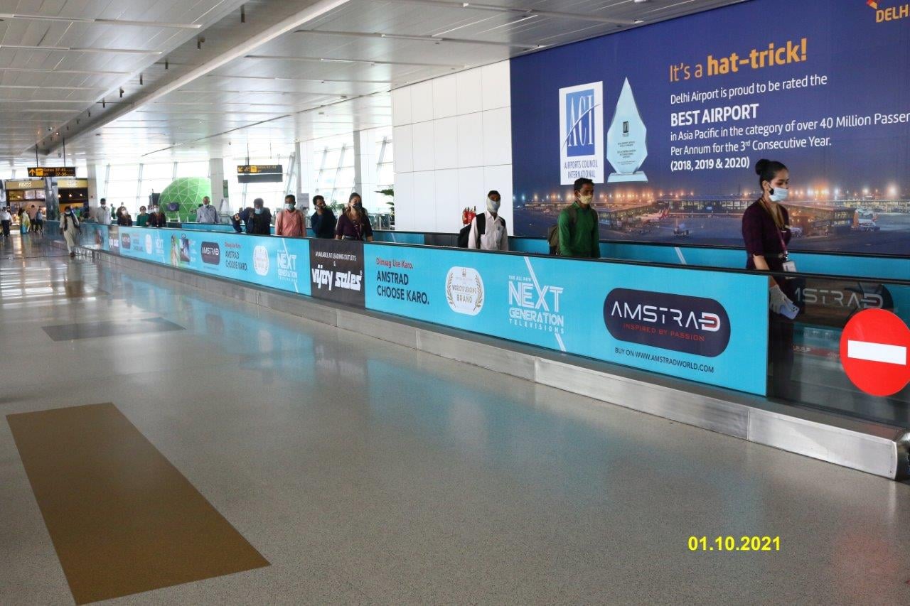 Amstrad branding @ Travellators IGI Airport Terminal 3, New Delhi – 2019-2021