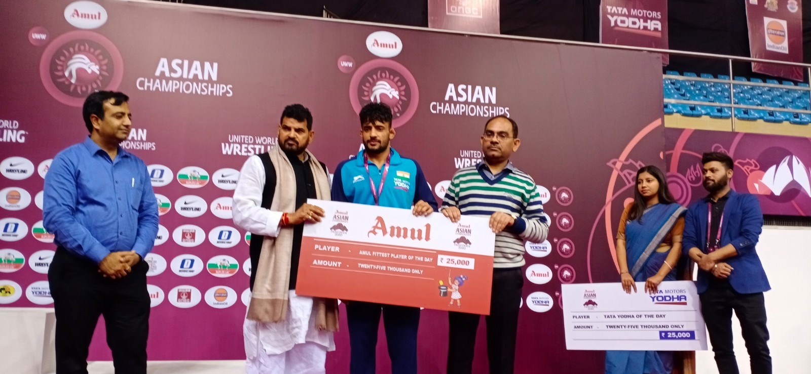 Asian Wrestling Championships 2020 - Amul - Title Sponsor