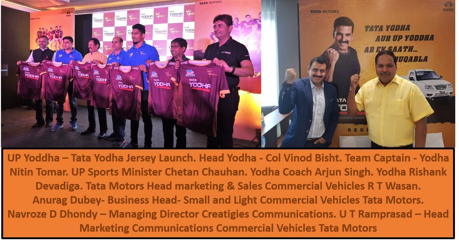 Creatigies drives TATA Motors Yodha and U.P. Yoddhas together – 2017 – 2018 – 2019