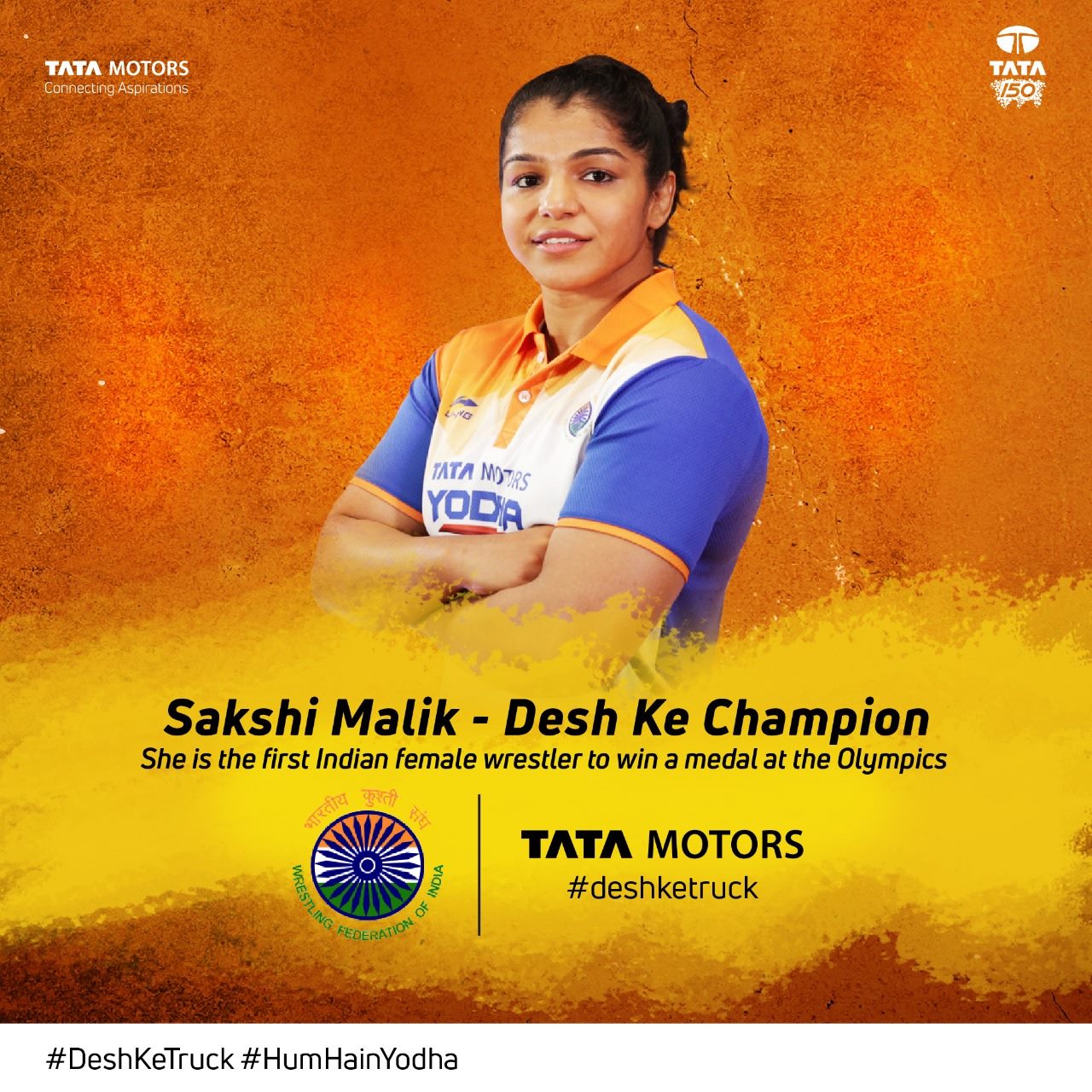 Wrestling Federation of India – TATA Motors - Principal Sponsor Team India – 2018 – 19 – 20.
