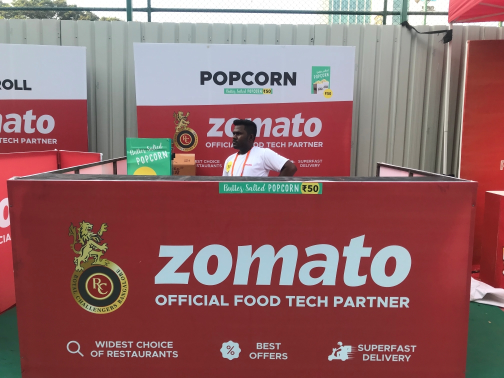 Zomato – Official Food Delivery Partner - Royal Challengers Bangalore, Kolkata Knight Riders, Delhi Capitals – 2019