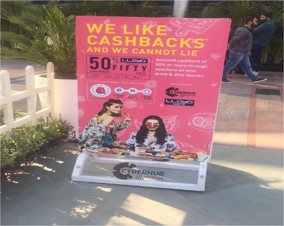 LLOYD presents 50:50 Cashback at DLF CyberHub, 2017-18