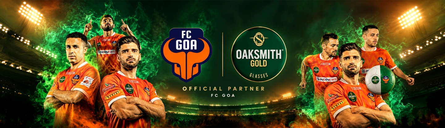 Oaksmith Gold Glasses - FC GOA Partnership 2020 – 2021 – 2022 - 2023